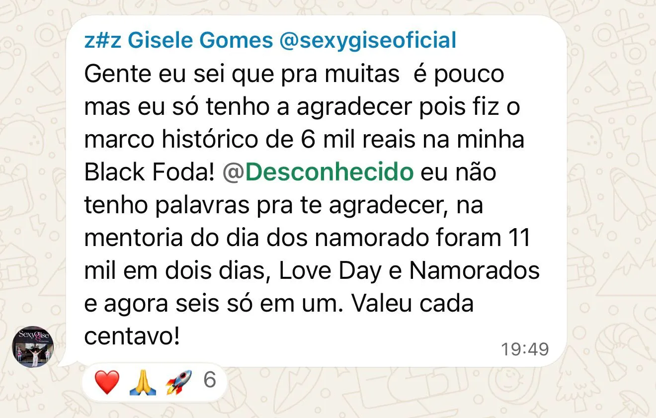 Marco histórico de 6 mil reais na Black Foda